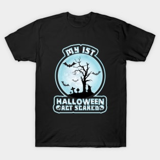 Kids My 1st Halloween Act Scared Costume T-Shirt